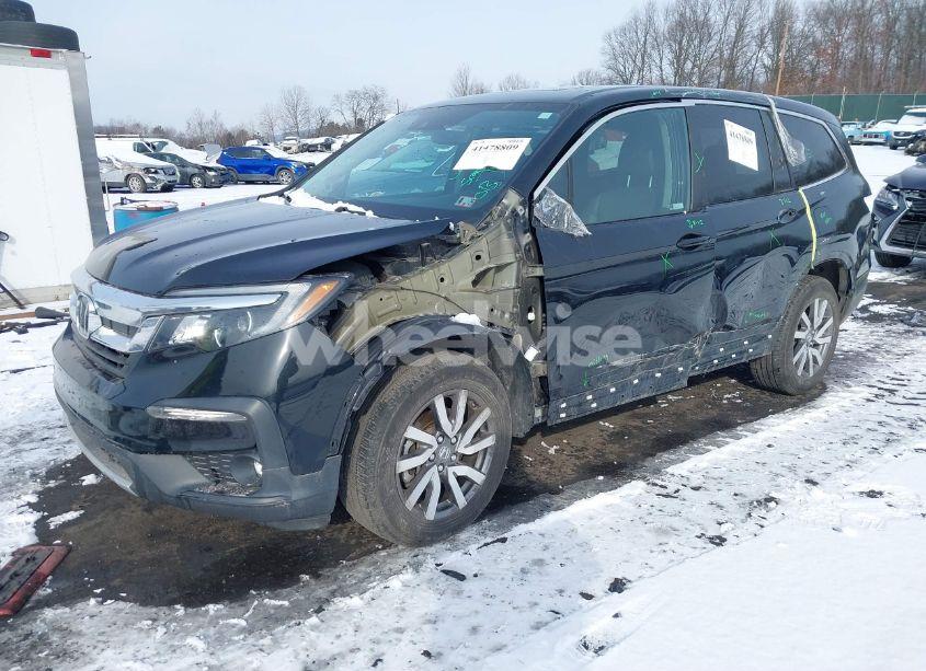 Photo 2 of 2021 Honda Pilot AWD EX-L (VIN 5FNYF6H57MB069800)