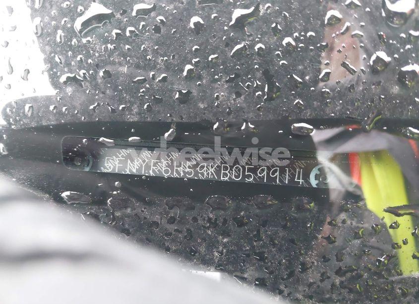 Photo 17 of 2019 Honda Pilot EX-L (VIN 5FNYF6H59KB059914)