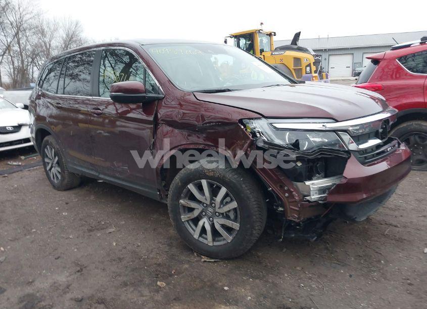 2021 Honda Pilot AWD EX-L (VIN 5FNYF6H59MB042338) main photo