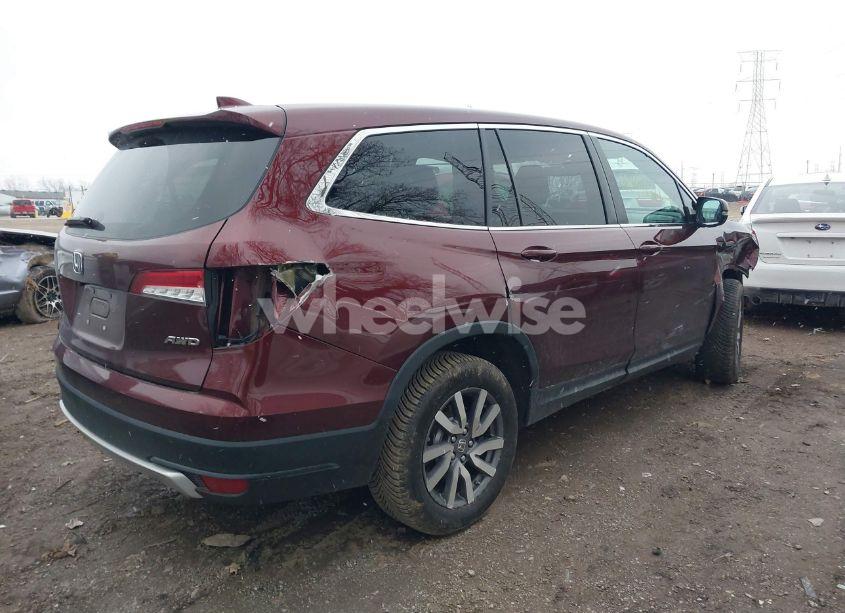 Photo 4 of 2021 Honda Pilot AWD EX-L (VIN 5FNYF6H59MB042338)