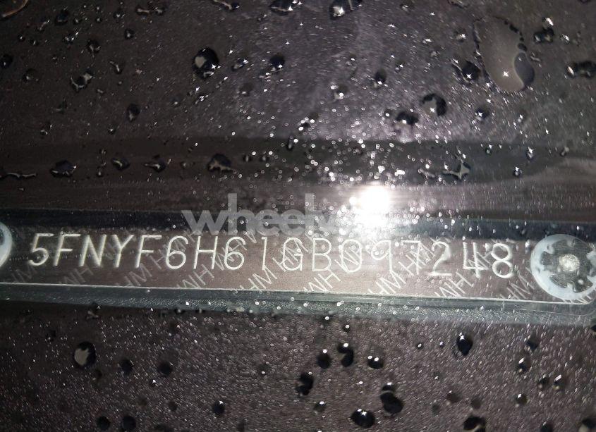 Photo 9 of 2016 Honda Pilot EX-L (VIN 5FNYF6H61GB097248)