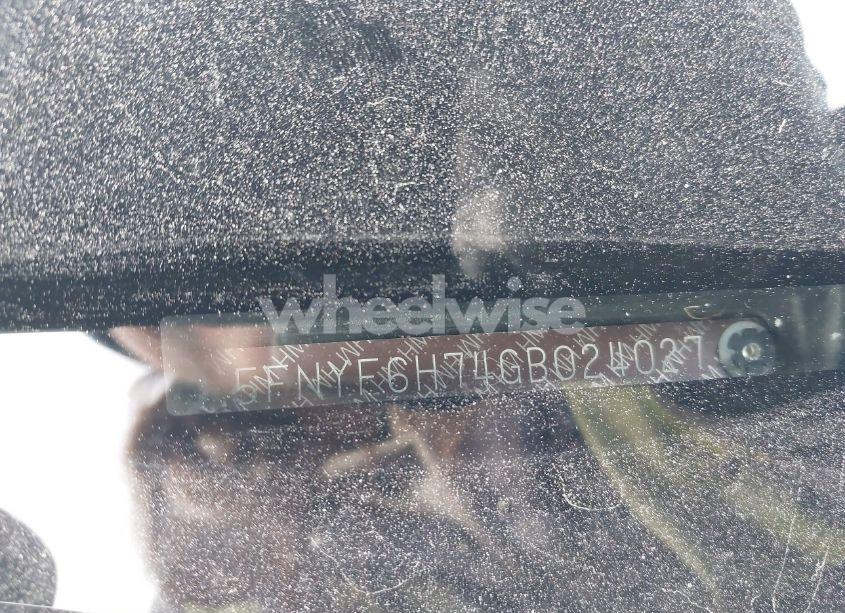 Photo 9 of 2016 Honda Pilot EX-L (VIN 5FNYF6H74GB024027)