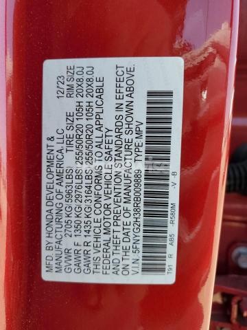 Photo 9 of 2024 HONDA PILOT SPORT (VIN 5FNYG2H38RB009889)