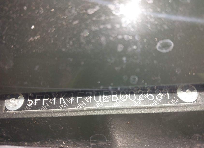 Photo 9 of 2014 Honda Ridgeline SPORT (VIN 5FPYK1F70EB002631)