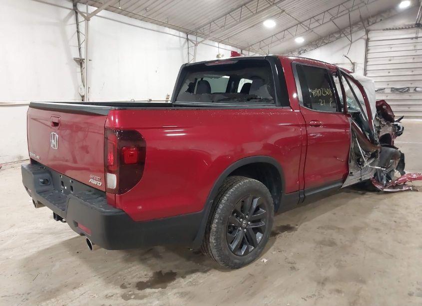 Photo 4 of 2021 Honda Ridgeline AWD SPORT (VIN 5FPYK3F13MB025147)