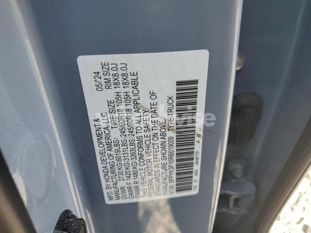 Photo 4 of 2024 HONDA RIDGELINE SPORT (VIN 5FPYK3F16RB019009)