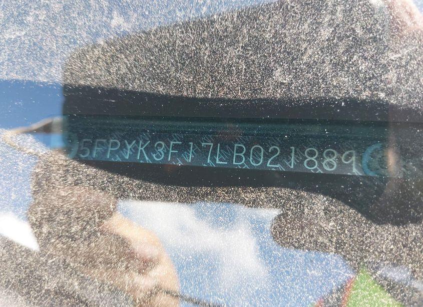 Photo 9 of 2020 Honda Ridgeline AWD SPORT (VIN 5FPYK3F17LB021889)