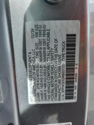 Photo 4 of 2024 HONDA RIDGELINE TRAIL SPORT (VIN 5FPYK3F63RB007735)