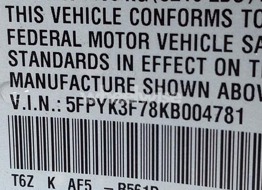 Photo 9 of 2019 Honda Ridgeline RTL-E (VIN 5FPYK3F78KB004781)