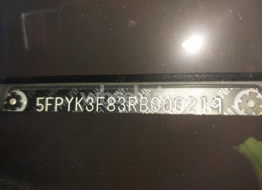 Photo 9 of 2024 Honda Ridgeline BLACK EDITION (VIN 5FPYK3F83RB000219)