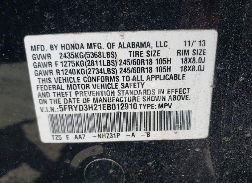 Photo 9 of 2014 Acura Mdx (VIN 5FRYD3H21EB012910)