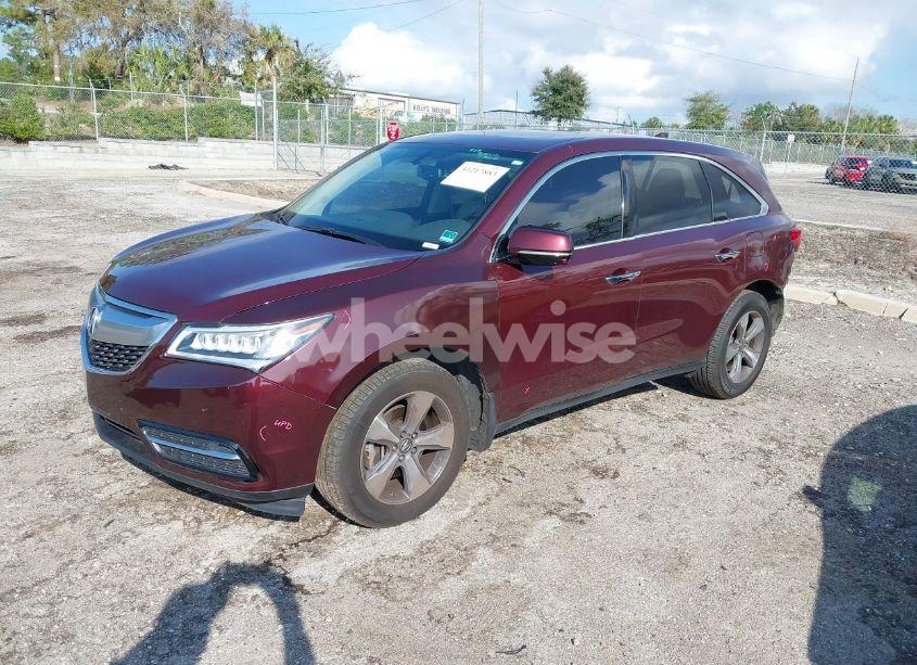 Photo 2 of 2014 Acura Mdx (VIN 5FRYD3H23EB015100)