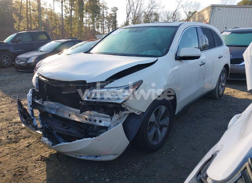 2016 Acura Mdx ACURAWATCH PLUS PACKAGE (VIN 5FRYD3H23GB015536) main photo