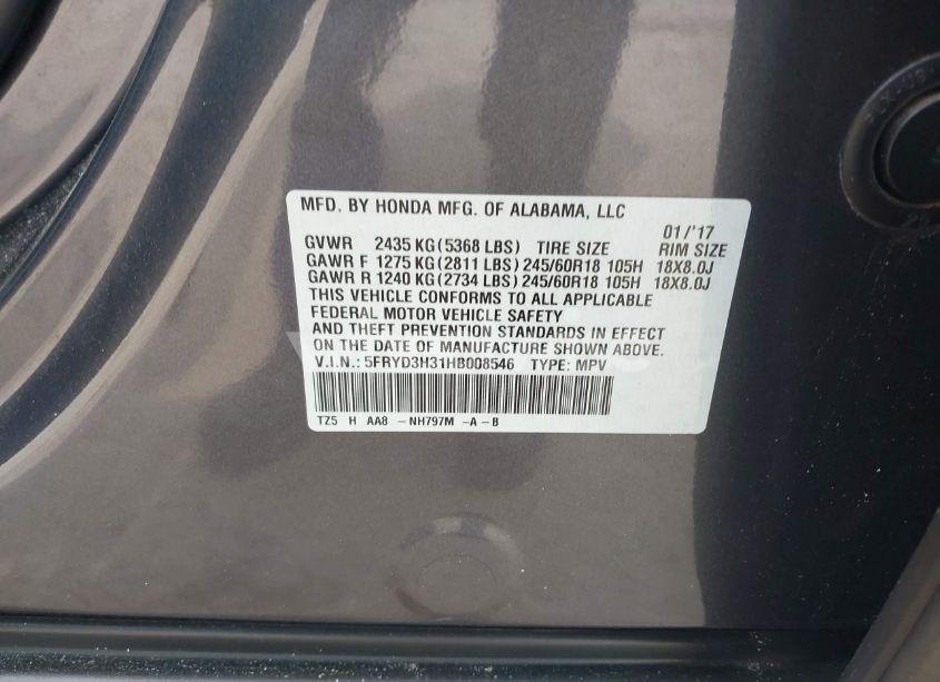 Photo 9 of 2017 Acura Mdx (VIN 5FRYD3H31HB008546)
