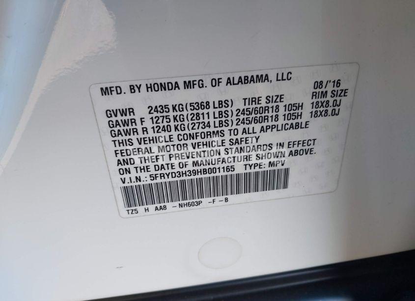 Photo 9 of 2017 Acura Mdx (VIN 5FRYD3H39HB001165)