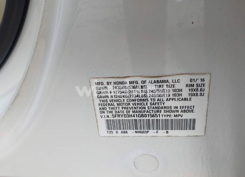 Photo 9 of 2016 Acura Mdx TECHNOLOGY ACURAWATCH PLUS PACKAGES/TECHNOLOGY PACKAGE (VIN 5FRYD3H41GB015651)