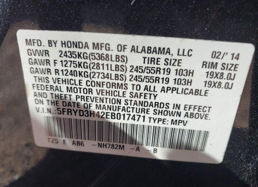 Photo 9 of 2014 Acura Mdx TECHNOLOGY PACKAGE (VIN 5FRYD3H42EB017471)