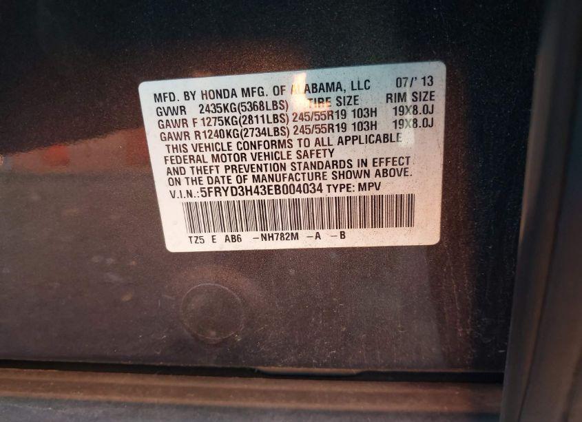 Photo 9 of 2014 Acura Mdx TECHNOLOGY PACKAGE (VIN 5FRYD3H43EB004034)