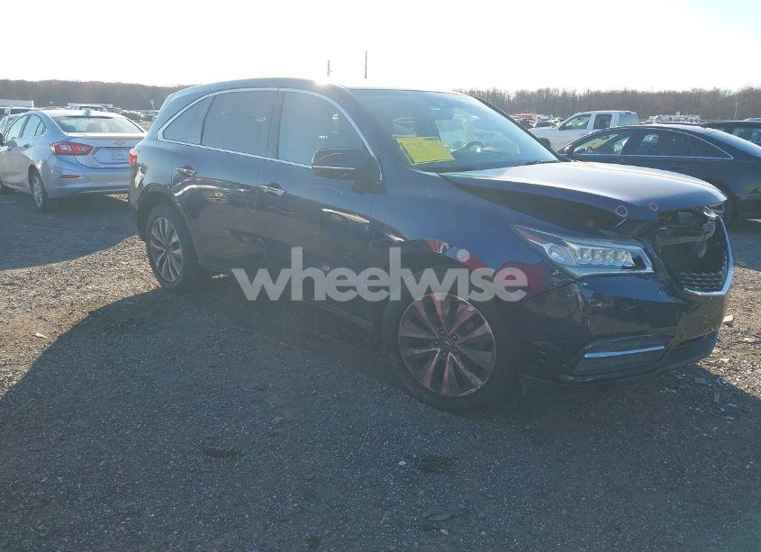 2016 Acura Mdx TECHNOLOGY ACURAWATCH PLUS PACKAGES/TECHNOLOGY PACKAGE (VIN 5FRYD3H44GB002263) main photo