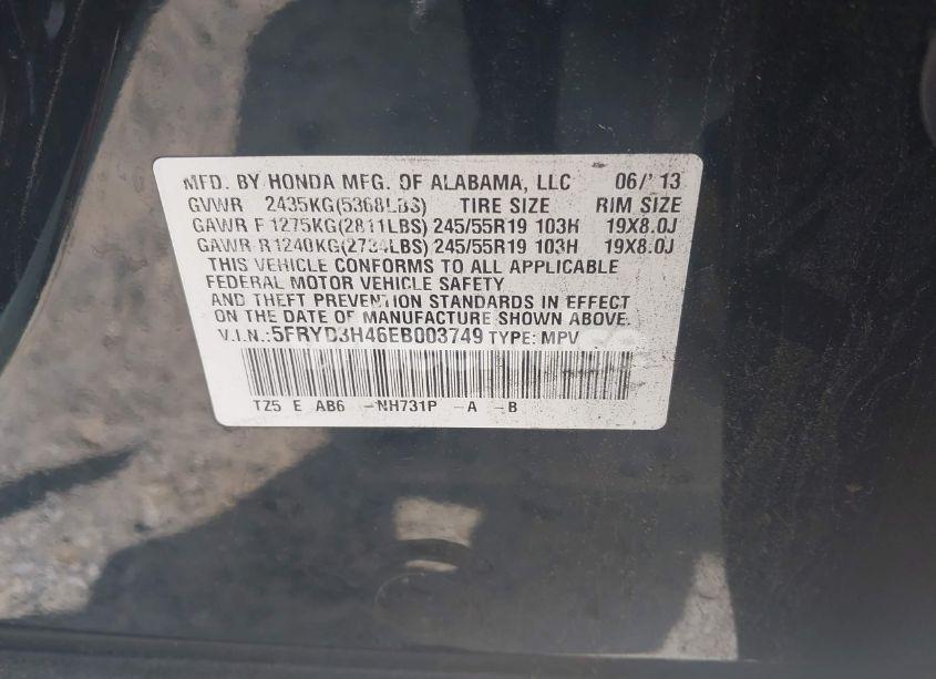 Photo 9 of 2014 Acura Mdx TECHNOLOGY PACKAGE (VIN 5FRYD3H46EB003749)