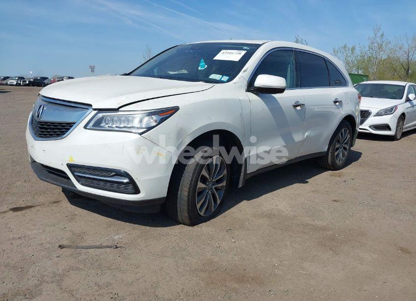Photo 2 of 2016 Acura Mdx TECHNOLOGY ACURAWATCH PLUS PACKAGES/TECHNOLOGY PACKAGE (VIN 5FRYD3H46GB007383)