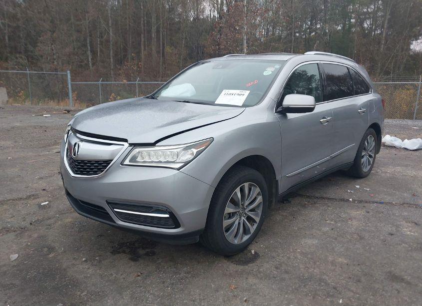 Photo 2 of 2016 Acura Mdx TECHNOLOGY ACURAWATCH PLUS PACKAGES/TECHNOLOGY PACKAGE (VIN 5FRYD3H48GB021205)