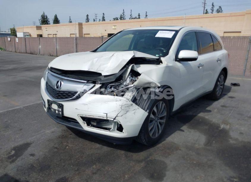 Photo 2 of 2016 Acura Mdx TECHNOLOGY ACURAWATCH PLUS PACKAGES/TECHNOLOGY PACKAGE (VIN 5FRYD3H4XGB009265)