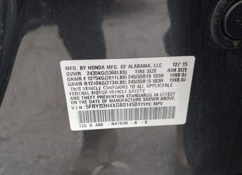 Photo 9 of 2016 Acura Mdx TECHNOLOGY ACURAWATCH PLUS PACKAGES/TECHNOLOGY PACKAGE (VIN 5FRYD3H4XGB014501)