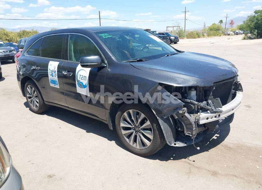 2016 Acura Mdx TECHNOLOGY ACURAWATCH PLUS PACKAGES/TECHNOLOGY PACKAGE (VIN 5FRYD3H4XGB017463) main photo