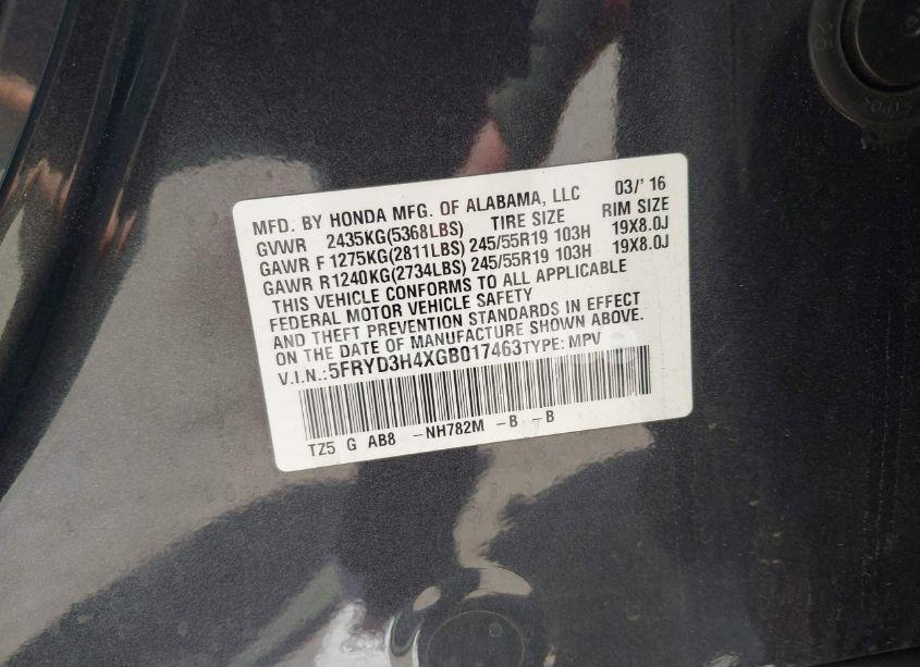 Photo 9 of 2016 Acura Mdx TECHNOLOGY ACURAWATCH PLUS PACKAGES/TECHNOLOGY PACKAGE (VIN 5FRYD3H4XGB017463)