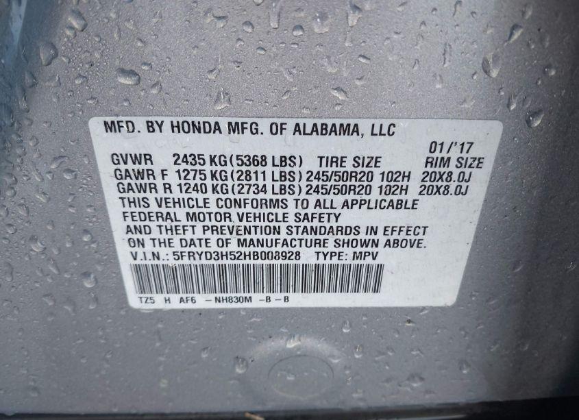 Photo 9 of 2017 Acura Mdx TECHNOLOGY PACKAGE (VIN 5FRYD3H52HB008928)