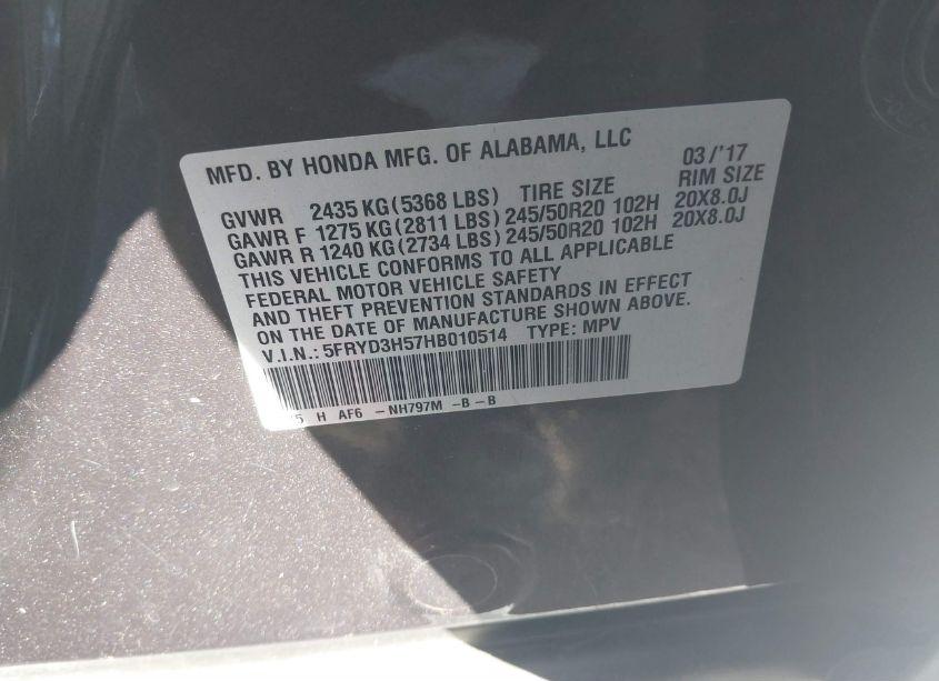 Photo 9 of 2017 Acura Mdx TECHNOLOGY PACKAGE (VIN 5FRYD3H57HB010514)