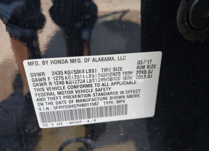 Photo 9 of 2017 Acura Mdx TECHNOLOGY PACKAGE (VIN 5FRYD3H57HB011582)