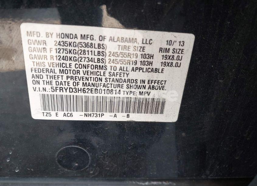 Photo 9 of 2014 Acura Mdx TECHNOLOGY PKG W/ENTERTAINMENT PKG (VIN 5FRYD3H62EB010814)