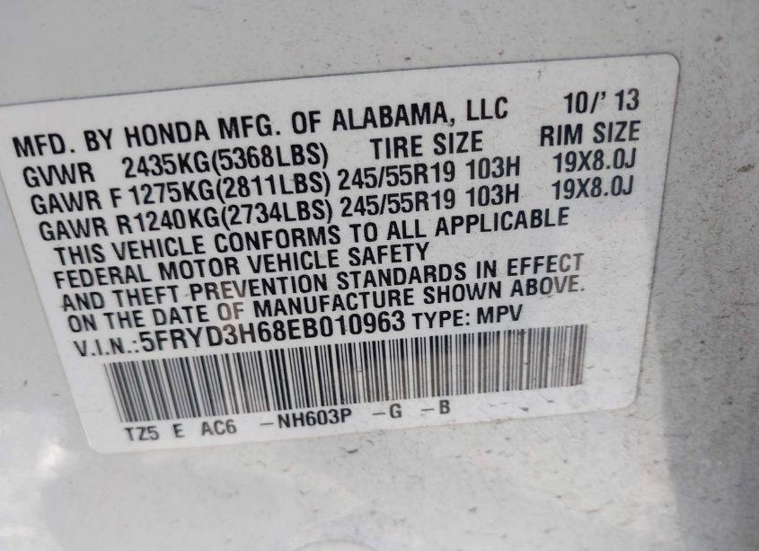 Photo 9 of 2014 Acura Mdx TECHNOLOGY PKG W/ENTERTAINMENT PKG (VIN 5FRYD3H68EB010963)