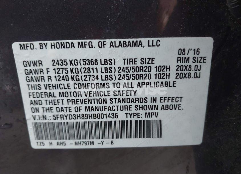 Photo 9 of 2017 Acura Mdx ADVANCE PACKAGE (VIN 5FRYD3H89HB001436)