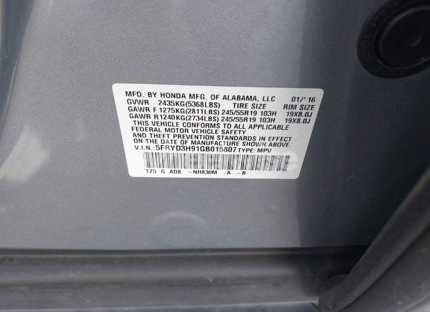 Photo 9 of 2016 Acura Mdx ADVANCE ENTERTAINMENT PACKAGES/ADVANCE PACKAGE (VIN 5FRYD3H91GB015807)