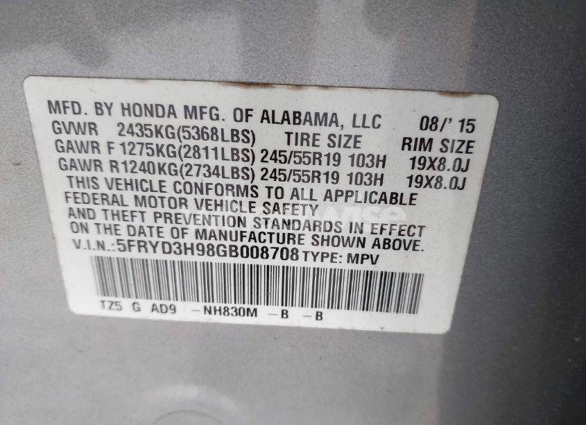 Photo 9 of 2016 Acura Mdx ADVANCE ENTERTAINMENT PACKAGES/ADVANCE PACKAGE (VIN 5FRYD3H98GB008708)