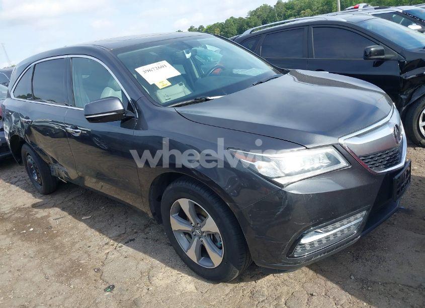 2016 Acura Mdx ACURAWATCH PLUS PACKAGE (VIN 5FRYD4H20GB037063) main photo