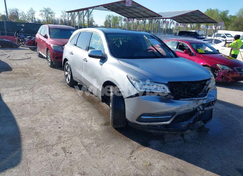 2016 Acura Mdx ACURAWATCH PLUS PACKAGE (VIN 5FRYD4H20GB052436) main photo