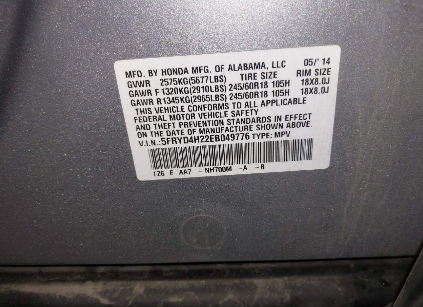 Photo 9 of 2014 Acura Mdx (VIN 5FRYD4H22EB049776)