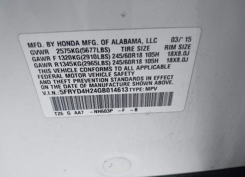 Photo 9 of 2016 Acura Mdx ACURAWATCH PLUS PACKAGE (VIN 5FRYD4H24GB014613)