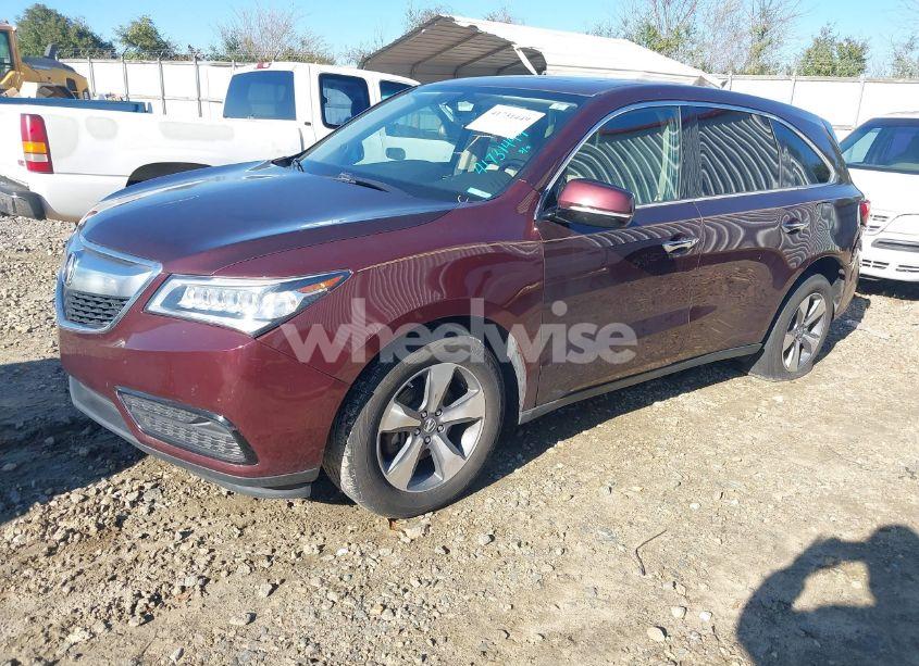 Photo 2 of 2016 Acura Mdx ACURAWATCH PLUS PACKAGE (VIN 5FRYD4H25GB043943)