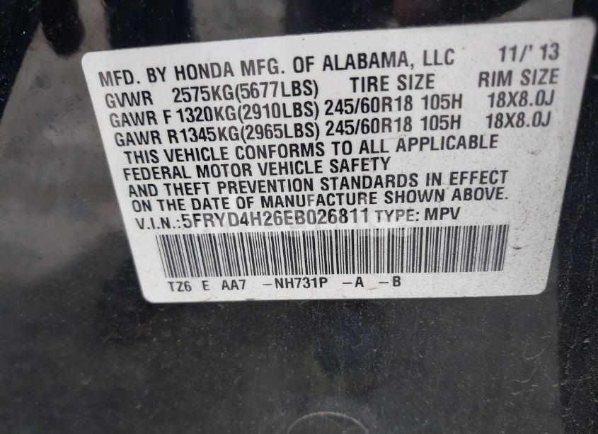 Photo 9 of 2014 Acura Mdx (VIN 5FRYD4H26EB026811)
