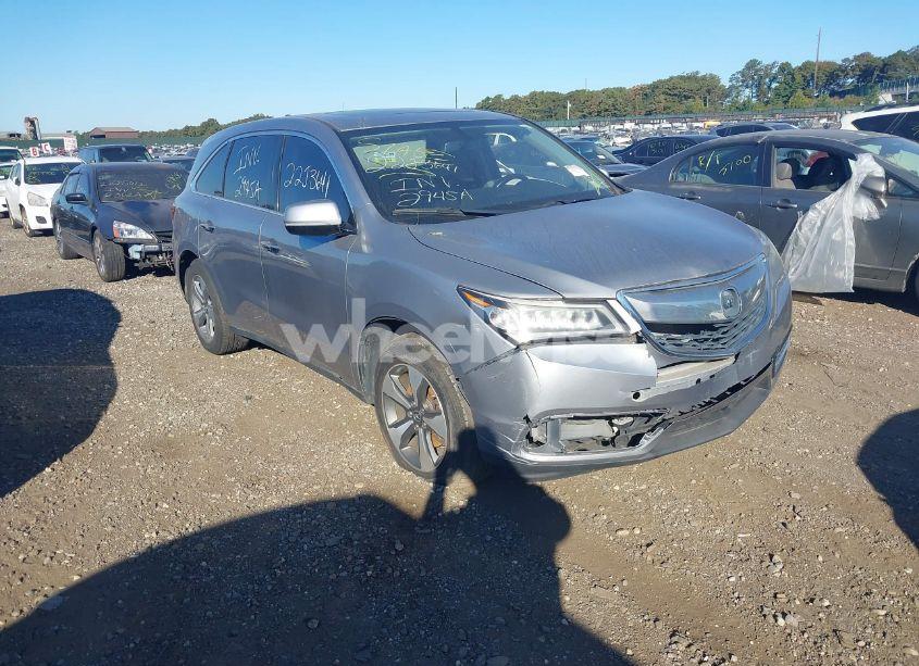 2016 Acura Mdx ACURAWATCH PLUS PACKAGE (VIN 5FRYD4H26GB040873) main photo