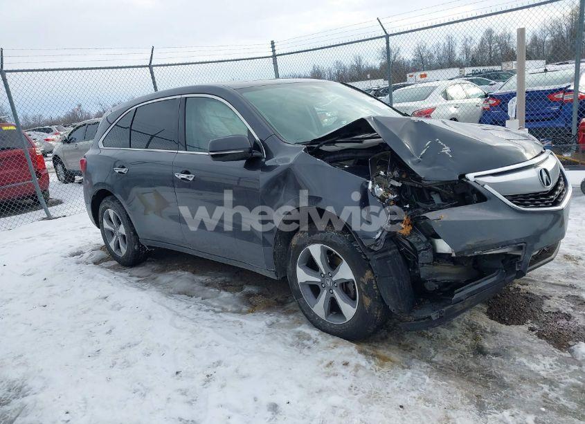 2016 Acura Mdx ACURAWATCH PLUS PACKAGE (VIN 5FRYD4H26GB044762) main photo