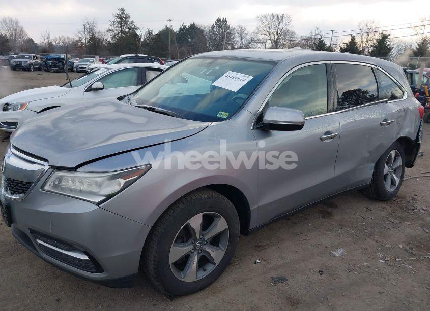 Photo 2 of 2016 Acura Mdx ACURAWATCH PLUS PACKAGE (VIN 5FRYD4H28GB035495)