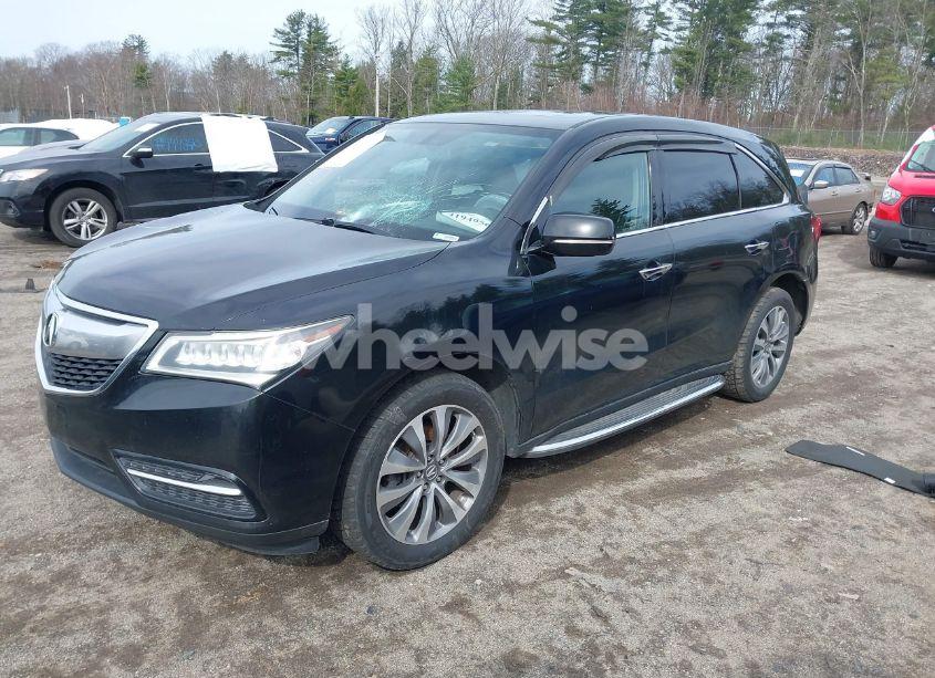 Photo 2 of 2014 Acura Mdx (VIN 5FRYD4H29EB013843)