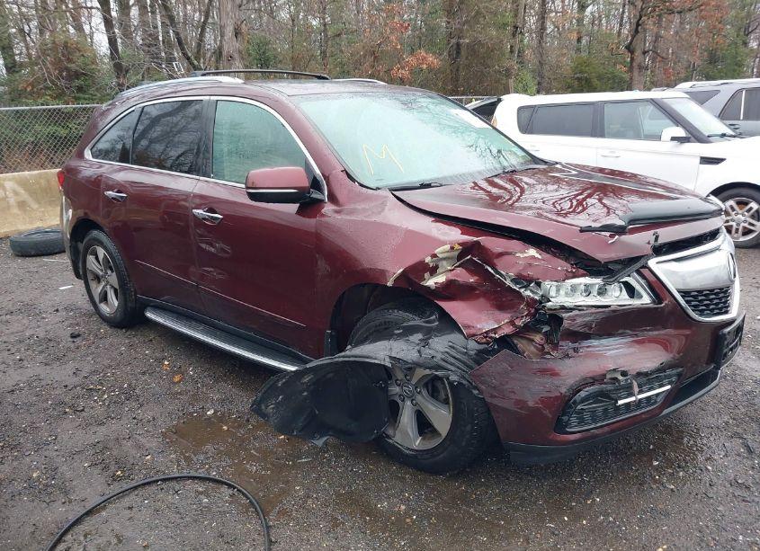 2014 Acura Mdx (VIN 5FRYD4H2XEB031431) main photo