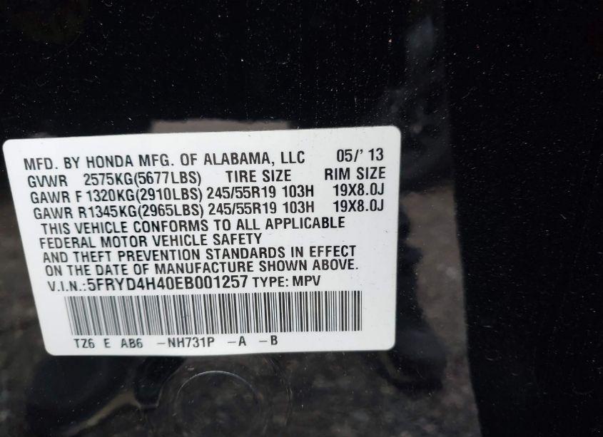 Photo 9 of 2014 Acura Mdx TECHNOLOGY PACKAGE (VIN 5FRYD4H40EB001257)